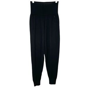 Elie Tahari Jogger Pants Cashmere High Waisted Luxury Black Size Large XL